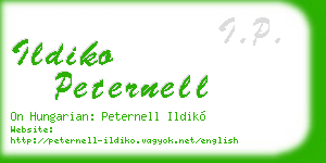 ildiko peternell business card